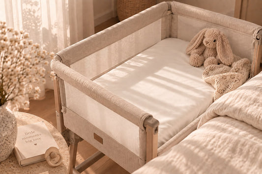 Satijnen hoeslaken - Co sleeper - Off white