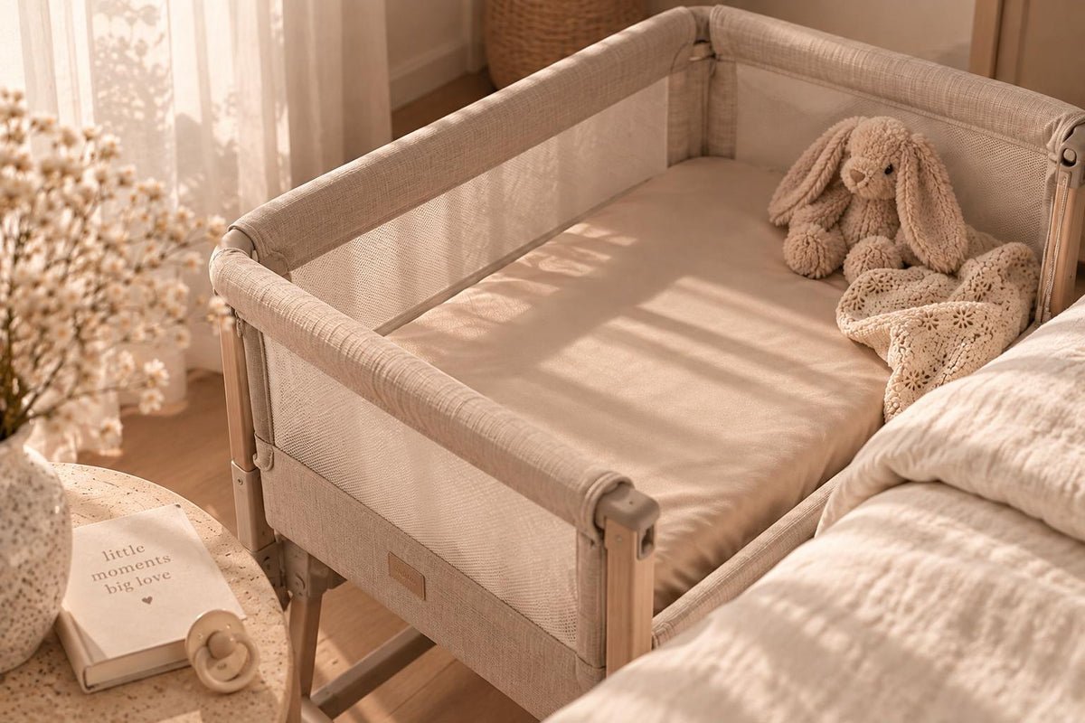 Satijnen hoeslaken - Co sleeper - Beige